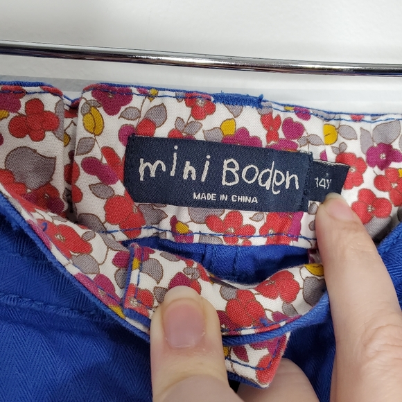 16) MINI BODEN Moto Zip Cargo Elastic Waist Sz. 14 - Picture 3 of 5